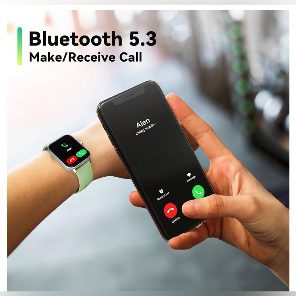 Smartwatch with Alexa, Bluetooth Calls, Heart Rate Monitor, Waterproof